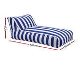 Artiss Outdoor Bean Bag Chair Cover Splash-Proof Beanbag Lounge Sofacover Stuffed Animal BD-COVER-LOUNGE-BLWH