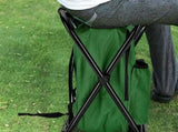 Portable Cooler Stool Multi-Function Folding Fishing Chair - Green V1308-DSZKI-898-1