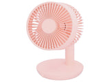 Oscillating Desk Fan Rechargeable Mute Practical Desktop USB Charging Fan for Home SchoolPink V1294-YM0901-3113210069312