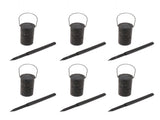 6 Sets LED Solar Garden Lamp Waterproof Light for Landscape Star Moon Ground Plug Lamp for Outdoor V1294-YM0703-3119230048311