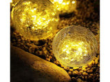 Solar Garden Light - Crack Glass Ball Solar Outdoor Garden Decorative Walkway Solar V1263-JX-1724