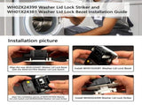 Washer Lid Lock Maintenance Set Locking Service Set Assembly Repair Set Plastic Texture WH01X24381 V1370-AZ4-12970