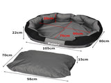 PaWz Waterproof Pet Dog Calming Bed Large PT1151-L-GY