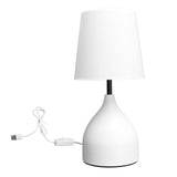 Bedside Table Lamp 5V Dimmer Touch Switch White Nightstand Lamp for Kids Room Living Room Bedroom V1294-YM0706-3119230098411