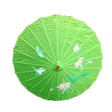 12x PARASOL UMBRELLA Chinese Japanese Bamboo Flower Pattern 80cm Large BULK - Light Green V563-BR-12PARUMBRLA-LGREEN