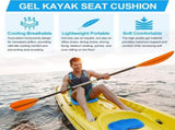 Anti Slip Gel Kayak Seat Cushion with Waterproof Cover, Thick Canoe and Boat Seat Pad for Paddling, V1189-LC-AMZ-00126