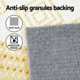 Artiss Rug 200x290cm Area Rug Washable Mat Large Carpet Soft Short Pile Ella FLR-BSM01-200X290-YE