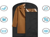 2 pieces of grey breathable three-dimensional clothing dust cover hanging bag, dust-proof and V1192-DRO-0025