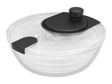 Manual Salad Dehydrator Transparent Plastic Hand Crank Vegetable Washer Dryer Drainer for Kitchen V1294-YM0901-3118250047211