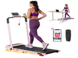 Everfit 3 in 1 Treadmill Electric Walking Pad with Incline Foldable for Home Gym Pink TMILL-400H-INC-PK