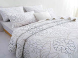 100% Cotton Coverlet Set Eliana Queen V442-STT-COVERLET-ELIANA-WHITE-QS