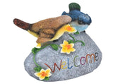 Bird Garden Decor Resin Animal Garden Figurines Welcome Sign Sculptures Statues for Yard Patio Lawn V1294-YM0718-3111210479611