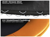 Kahuna 14ft Replacement Trampoline Safety Pad Cover and Jumping Spring Mat - Orange KAH-PDMAT-14-OR