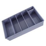 Grey Cash Tray with 4 Slots and 5 Bill Compartments, Money Organizer for Cashier and Retail Use V1370-AZ4-20873