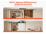 Bi-Folding Sliding Barn Door Hardware Track Kit, 36" Top Mount Track Kit, Slide Smoothly & Quietly, V952-ZDSMDGDGSM3D3Z5LL001V0