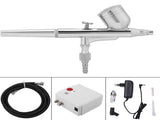 Airbrush Compressor Kit Dual Action Spray Air Brush Set Tattoo Nail Art Tool V1294-YM0901-JY13873-02