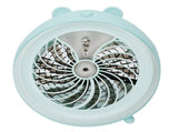 Cute Desktop Mini Fan Portable Humidifying Mist Spray Fan for Home Office SuppliesBlue Bear V1294-YM0721-3113210021413