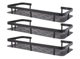 Shower Storage Rack 3 Layers Punch Free Rectangle Aluminum Shower Shelf Basket for Home Bathroom V1294-YM3112220070411-0421