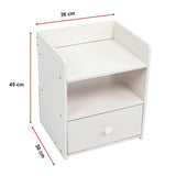 Bedside Tables Side Table Nightstand Storage Drawer Shelf Bedroom V63-841981