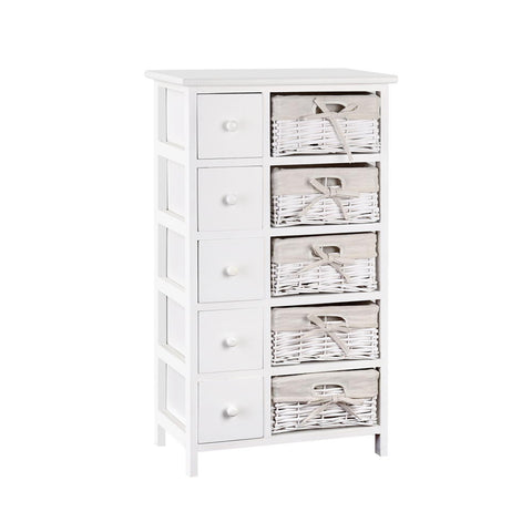 Artiss 5 Chest of Drawers with 5 Baskets - MAY ST-CAB-5D-5B-WH