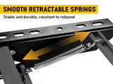 Heavy Duty Pull-Out Caravan Step, Folding Aluminium RV Step V1181-POS-SINGLE-BK