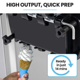 POLYCOOL Benchtop Soft Serve Ice Cream Machine, 3 Flavours, 2Twist, Frozen Yoghurt, Acai Maker, V219-ICMIMCPC263A