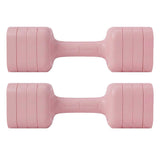 Centra Adjustable Dumbbells Set 2-5kg Quick Lock TPU Grip for Home Workout Pink SP1112-PK-AU