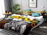 Nature-Inspired Floral Duvet Cover Set - Hypoallergenic Fabric-Queen V745-AQ043886Q3