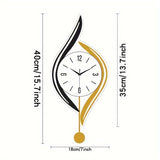 Gold Black Wall Clock Modern Wall Clock Decorative Wall Clock Silent Wall Clock V1347-115-GOL-93863