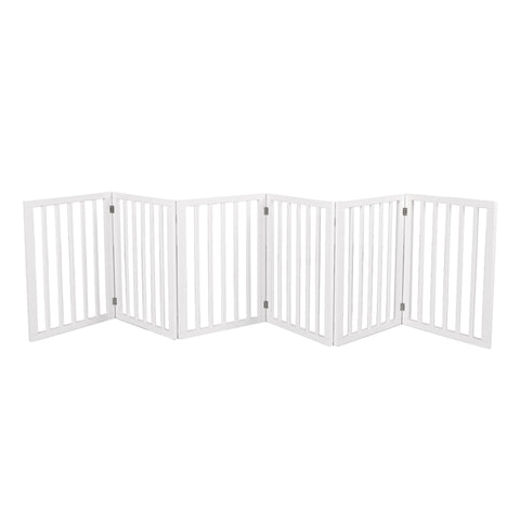 PaWz Wooden Pet Gate Dog Fence Safety White 100 Pack PT1060-6-WH