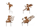 Set 4 Asst Fairy Garden Stakes 45cm, 32cm, 29cm, 29cm V637-27608FRY