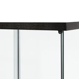 Stacked Display Storage Cabinet Glass Black DBOX1002-4-BK