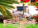 25-Piece Miniature Plastic Fence Set for Model Trains, Dollhouses, Garden Decoration, Landscape V1370-AZ4-16172