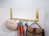 Over The Hooks Hanger, Moving 6-Hooks Over Coat Rack for Hanging, Aluminum Heavy Duty V1366-AZ2-W-18454