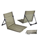 Portable Folding Beach Chair - Reclining Outdoor Seat 68x39.5x40.5cm with Carry Bag in green V888-ELOSUNG25182