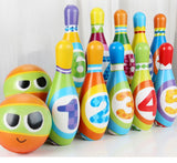 Large Bowling Set 6 Pins 2 Balls Indoor Outdoor Family Party Game Oversized Soft Bowling Toy Set for V888-ELOSUNG54842