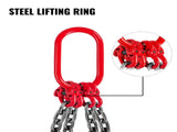 Chain Sling, 8 mm x 1m Chains with Hooks, G80 Engine Chain Hoist Lifts, 5 Ton Load Capacity V952-GLSJG80SZGL8MMX1MV0