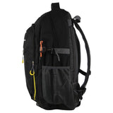 Pierre Cardin Mens Nylon Travel & Sport Large Backpack Bag in Black V563-PC3851-BLK
