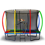 Kahuna Trampoline 8 ft x 11 ft Outdoor Rectangular Rainbow TRA-FJP-RCT-0811-RB