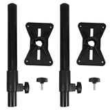 2-Pack Black Undermount Sink Swivel Brackets, 41x17.5x11.5 cm, Basin Support Hardware V1369-AZ3-W-12838