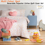 Minikins Multi Colour Spot Reversible Quilt Cover Set Double V442-SIM-QUILTCS-SPOTREVERSIBLE-MULTI-DS