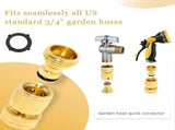 Solid Brass Garden Hose Quick Connect Fittings - Leak-Free Hose Connector Set V1263-JX-4531