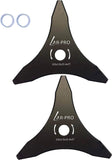 (2-Set) 10" x 3 Teeth Carbon Steel Brush Cutter with Washers - 2 and 2 Washers V1258-DP02-C-906