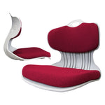 2X Slender Chair Posture Correction Seat Floor Lounge Padded Stackable RED V274-FT-SLDC-RD-X2