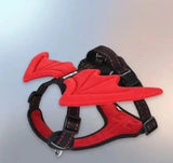 3D Angel and Devil Wing Harness and Leash Set for Cats and Dogs, Escape-Proof No-Pull Walking Vest V1341-ZY-HTPSQ2DB-DEVILHARNESSLEASHSET-L