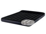 Intex Dura-Beam Classic Inflatable Queen Airbed Mattress with Pillow Rest Black 64143