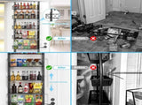 CARLA HOME 6 Tier Adjustable Baskets Over Door Pantry Organiser for Home Kitchen LSB-36118