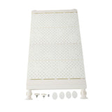 Upgraded Adjustable Storage Rack Space Saving Compartment Collecting Shelf White 53-90cm V1294-YM0727-JY14516-04