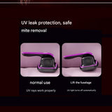 Purple Cordless Handheld Mite Removal Vacuum - UV Sanitising Light, High Suction, Auto Shut-Off V888-ELOSUNG53086