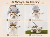 Purse Pet Carrier Bag for Small Dogs and Cats, Airline Friendly Soft-Sided Puppy Sling Carrier with V1192-AZ-W-26471